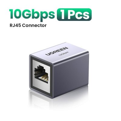 UGREEN RJ45 Connector 10Gbps Network Extender Extension for Cat8 Cat7 Cat6 Ethernet Cable Adapter Gigabit Female to Female COD [1984672]