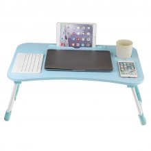 60x40cm Enlarge Foldable with Cup Hole Computer Laptop Desk Table TV Bed Computer Mackbook Desktop Holder COD